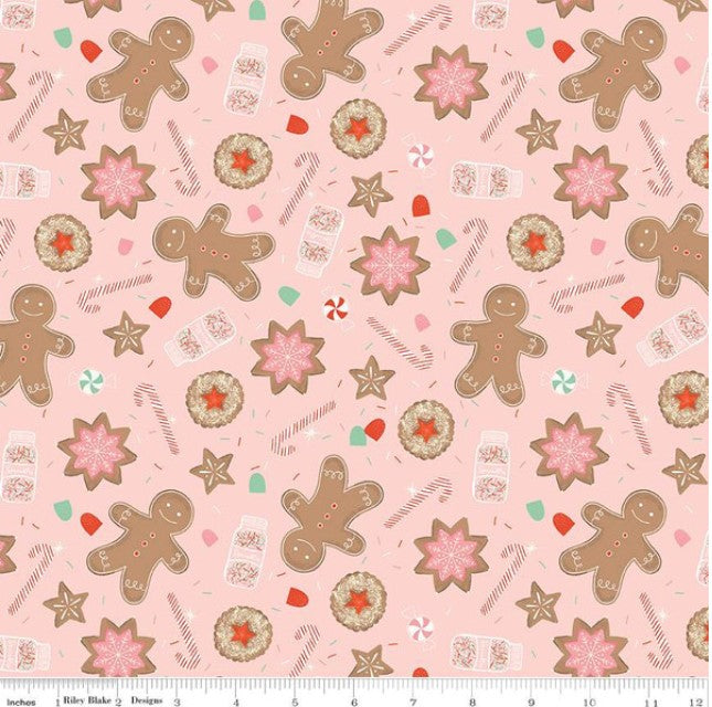 Gingerbread pink flannel by Riley Blake Designs – Charm City Fabrics
